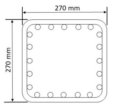 Gabionen-Säulen 270x270mm